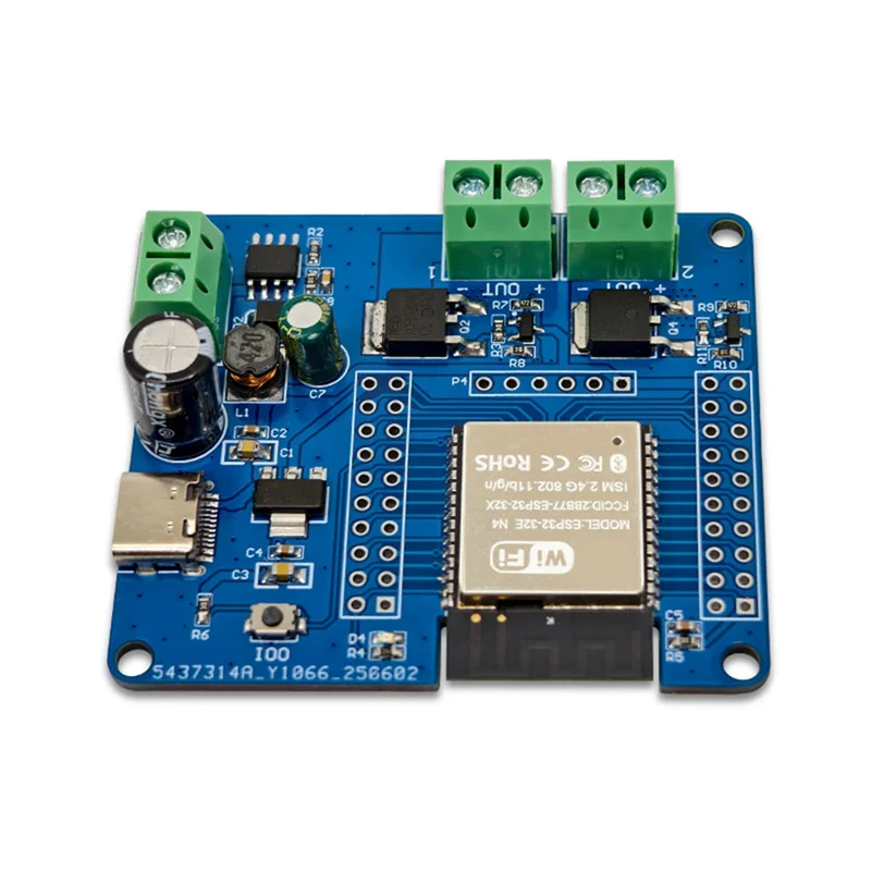 Módulo de interruptor MOS de doble canal ESP32 DC5-60V ESP32-32E integrado Wifi y módulo BLE