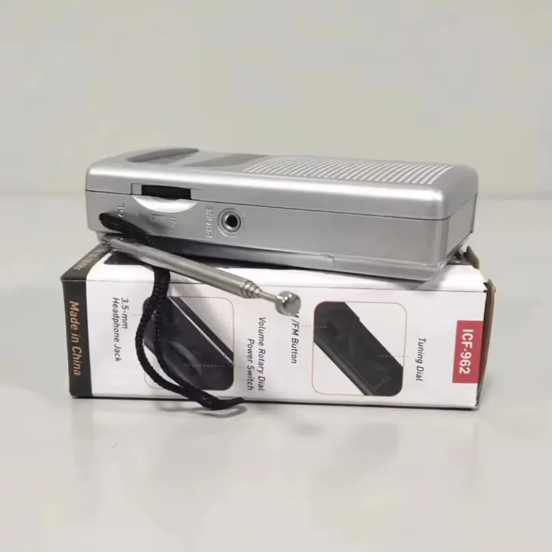 Mini Radio AM /FM con batería AA portátil, Radio de bolsillo estéreo de doble banda, adecuada para el hogar, senderismo al aire libre, Camping con conector para auriculares - imagen 5