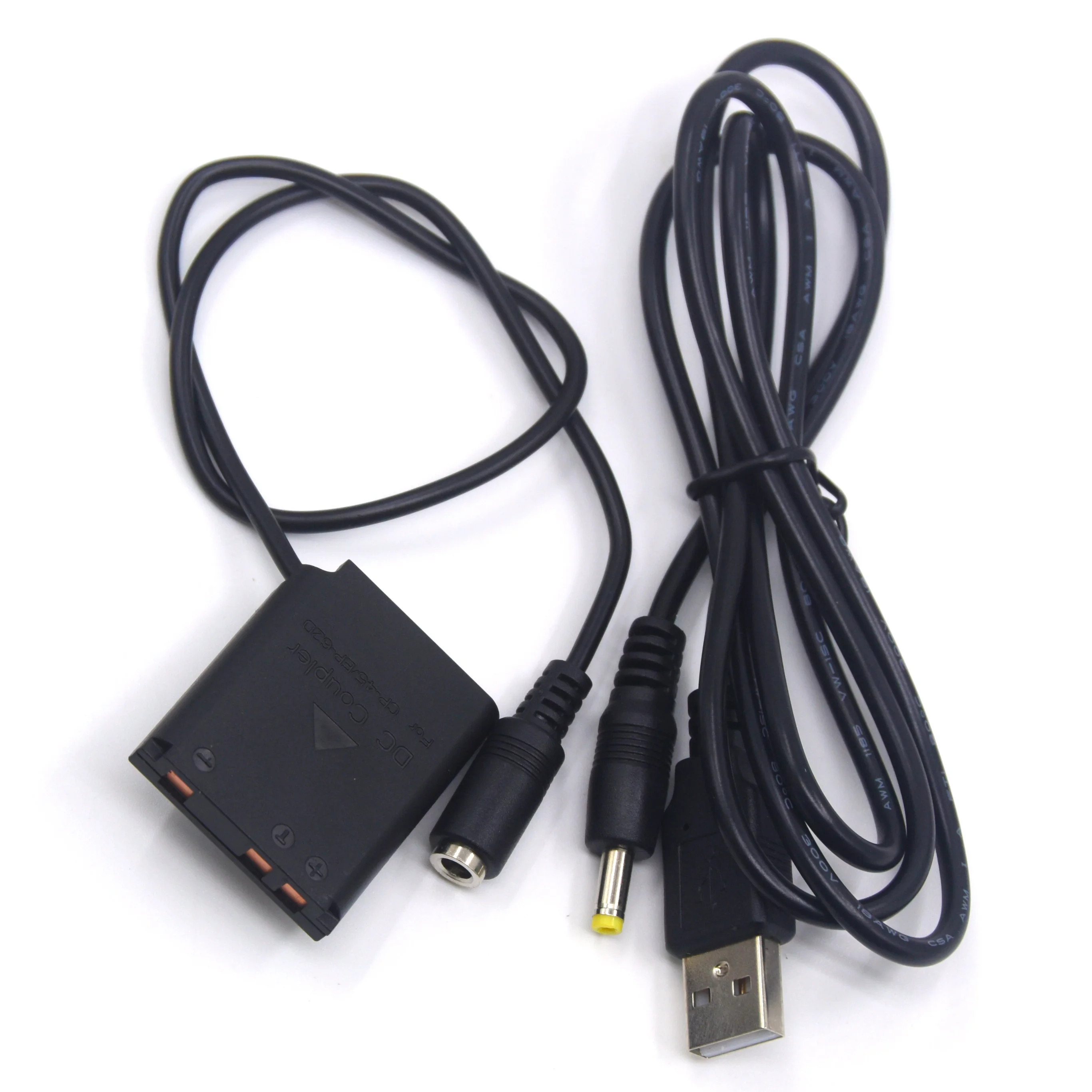 Cable USB Power Bank a 4017 + Li40B Li42B batería simulada CP-45 acoplador CC para Pentax D-Li63 Fuji NP45 Nikon EN-EL10 KLIC-7006 - imagen 2