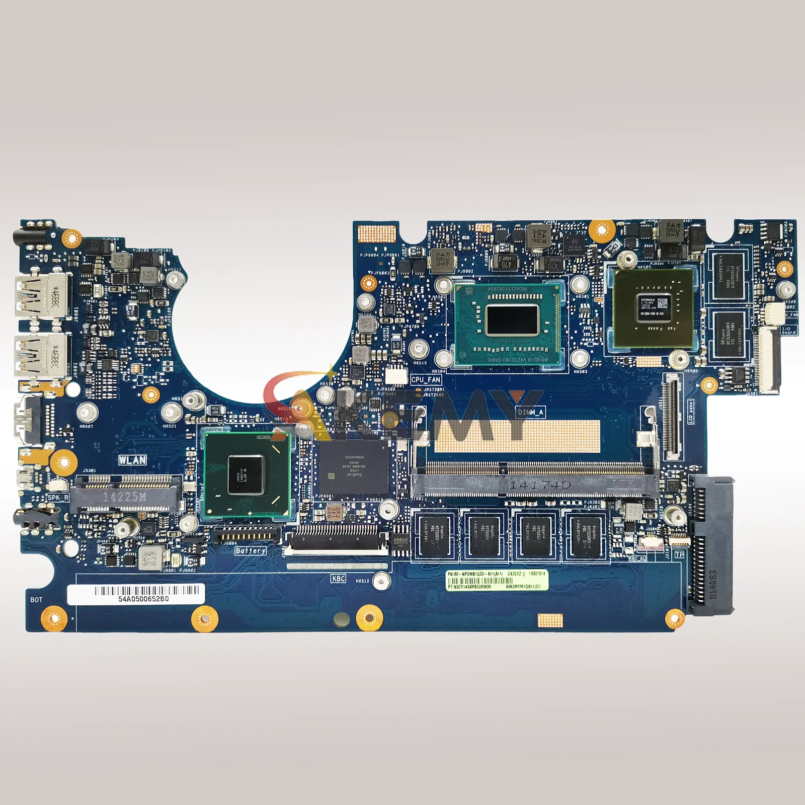 Placa base para ordenador portátil UX32VD para ASUS ZenBook UX32VD UX32V BX32VD placa base para portátil con CPU I3 I5 I7 100% pruebas OK envío rápido - imagen 3