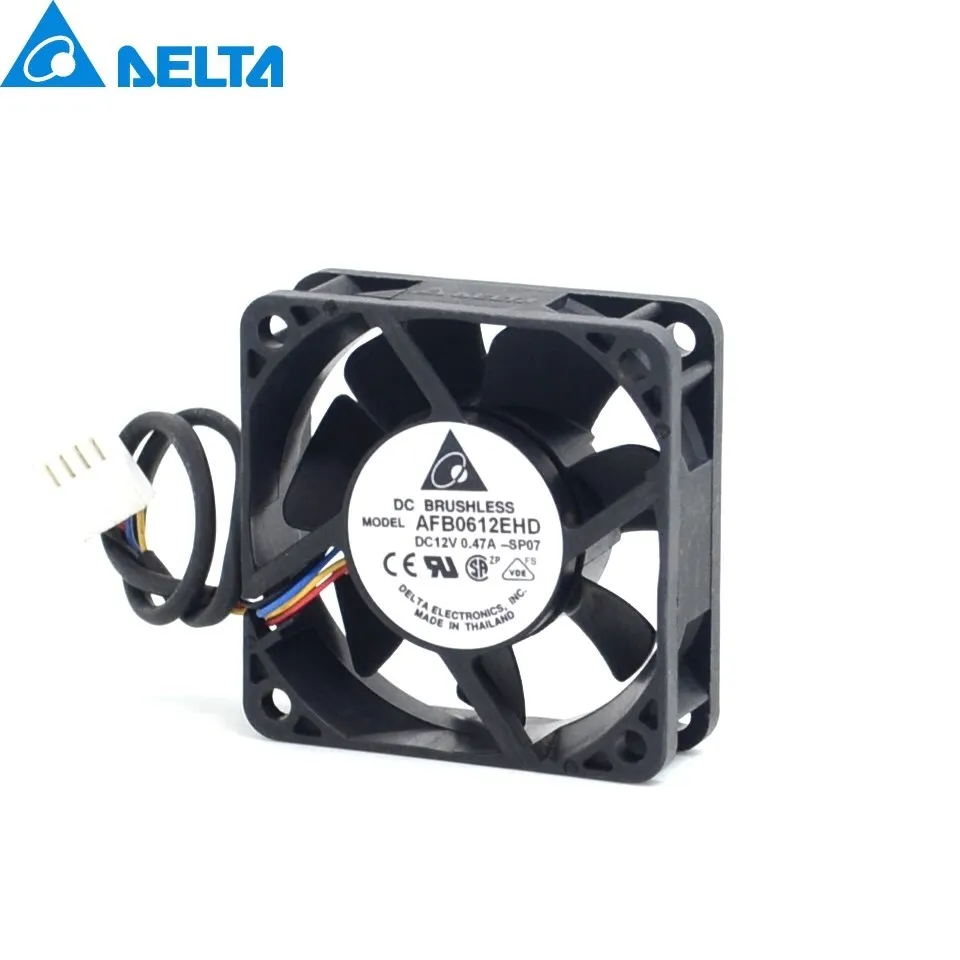 AFB0612EHD 6020 6cm 60mm 12V 0,47a rodamiento de bolas doble PWM ventilador de refrigeración velocidad de control para Delta 60*60*20mm - imagen 2