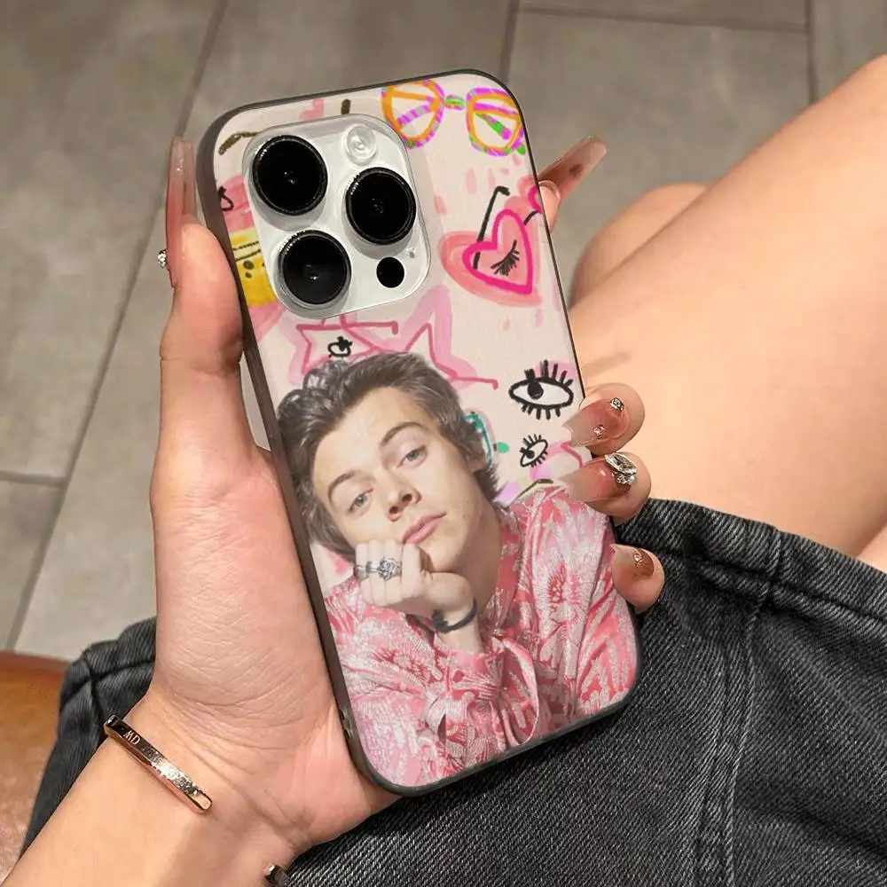 Funda de teléfono Singer H-Harris S-Styles, funda de teléfono con patrón corrugado para iPhone 17 Air 16 15 14 13 Pro Max, funda mate a prueba de golpes - imagen 4