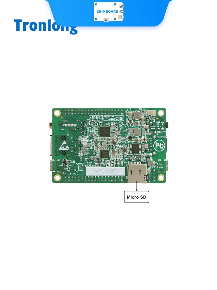 Tronlong T113-I MiniEVM - Allwinner T113-S3 1.2GHz Dual-Core A7 + RISC-V DSP, placa industrial - imagen 4