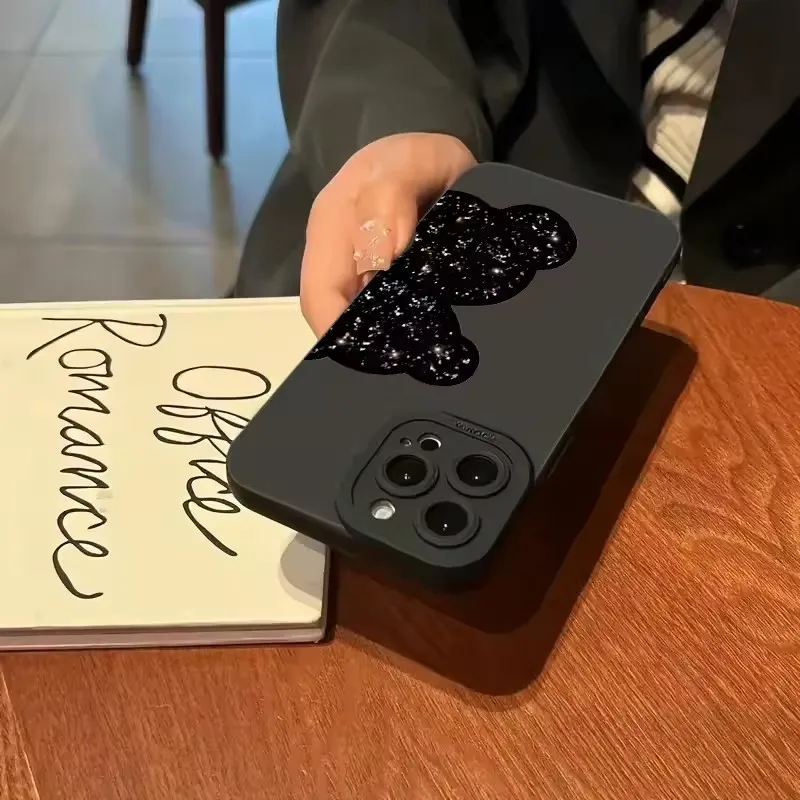 Funda de teléfono con pintura de oso Floral para Samsung Galaxy S25 S24 S24FE S23 Ultra S22 Plus S21 FE S22 S21 A15 A35 A54 A55 5GSoft - imagen 3