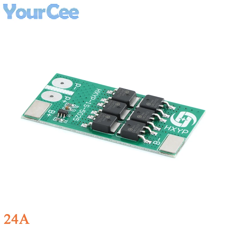 Módulo de placa de protección de batería de litio BMS 1S 12A 16A 24A 3,7 V 18650 4,2 V voltaje de carga/prevención de cortocircuito/descarga - imagen 5