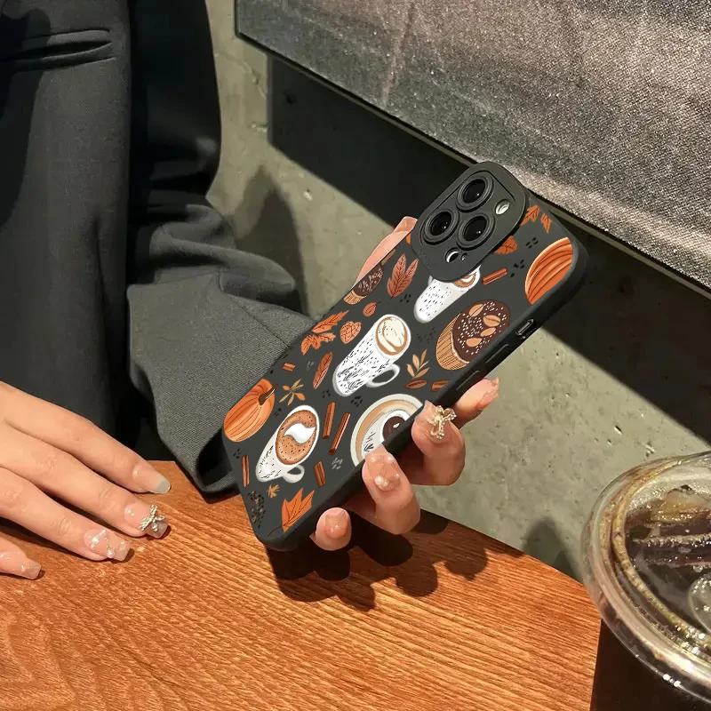 Funda de teléfono Vintage con diseño de hoja de arce y calabaza para Xiaomi Redmi Note 14, 13, 12, 11 Pro Plus, 5G, 12S, 11S, Redmi 13C, 14C, funda de silicona - imagen 5