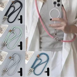 Correa cruzada con cordón largo desmontable para teléfono, cordón para el cuello, correa de muñeca Universal para teléfono y cámara al aire libre, alta calidad, 2 uds.