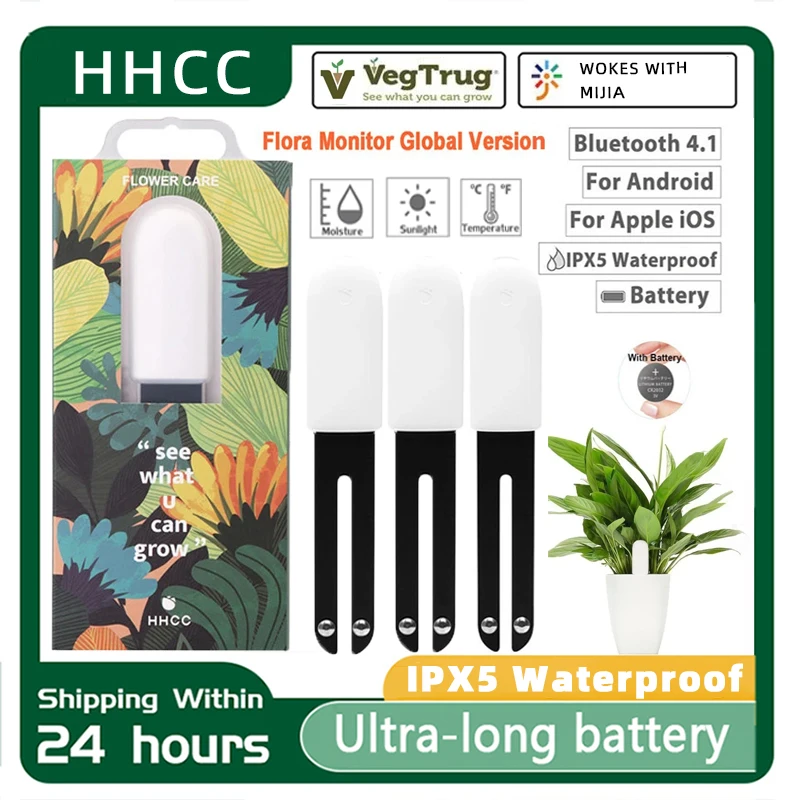 HHCC Xiaomi-Monitor inteligente para el cuidado de las flores, productos para flores, Monitor de flora para jardín, hierba, suelo, fertilidad de agua para aplicación Xiaomi Mijia - imagen 2