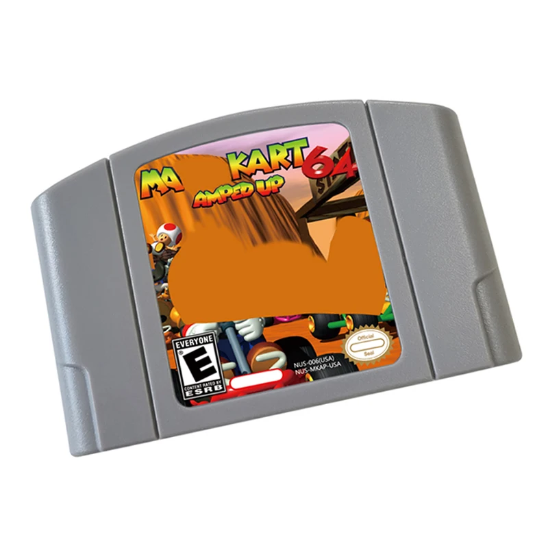Cartucho de videojuego Mar Kart Amped_Up_v2.94 de 64 bits, versión estadounidense para consola de juegos N64