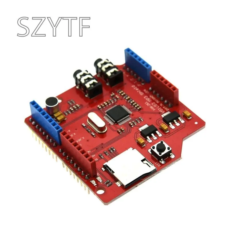 VS1053 VS1053B reproductor de Audio estéreo MP3 Shield decodificador de registro Módulo de desarrollo con ranura para tarjeta TF para Arduino UNO R3 One - imagen 2