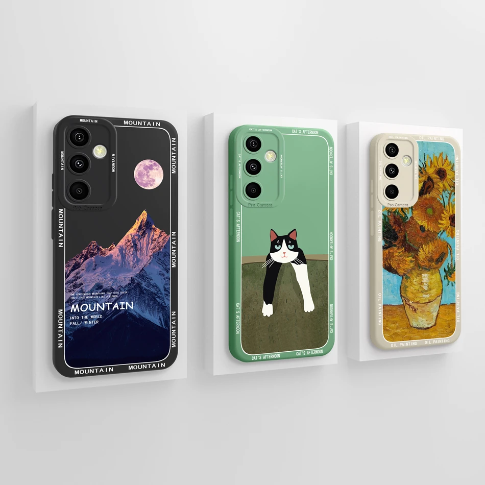 Para Samsung A55 5G Funda negra mariposa Funda de teléfono para Galaxy A55 Funda silicona líquida protección completa parachoques de alta calidad - imagen 5
