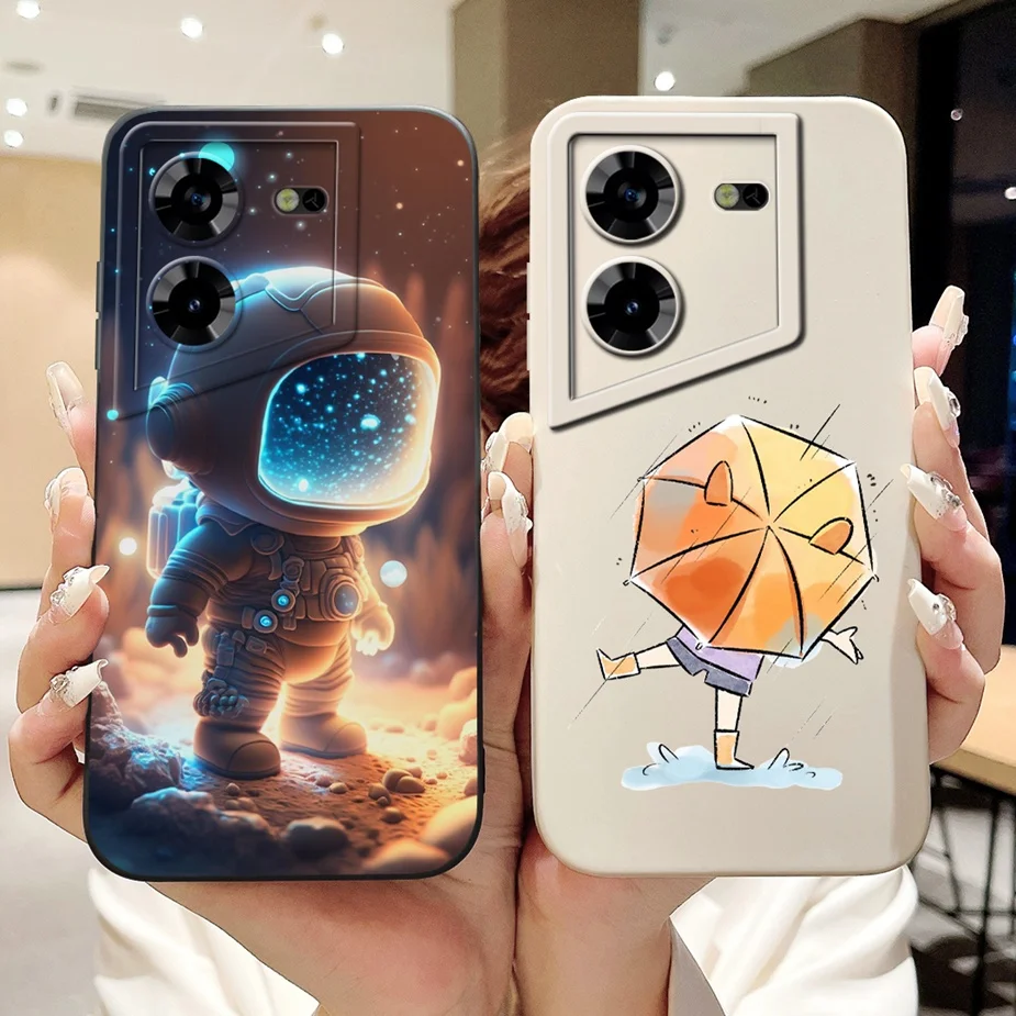 Funda de silicona suave para Tecno Pova 5 Pro LH8n, carcasa trasera con estilo, pintada en caramelo - imagen 2