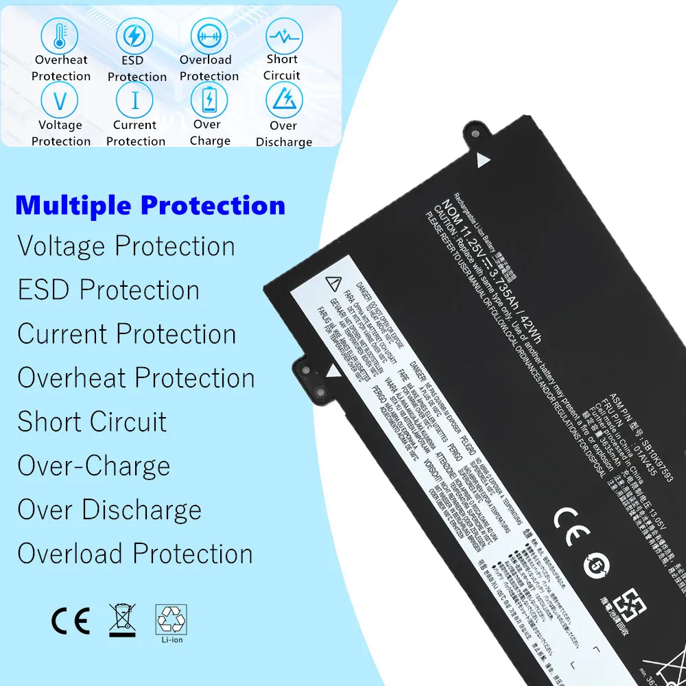 01AV435 01AV436 01AV437 01AV400 batería del ordenador portátil para Lenovo ThinkPad 13 Chromebook Series 2017 2018 1.a y 2.a generación - imagen 2