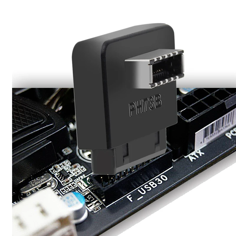 Cabecera interna USB 3,0 a USB tipo C adaptador frontal tipo E convertidor de 20/19 pines a tipo C convertidor de escritorio de placa base - imagen 5
