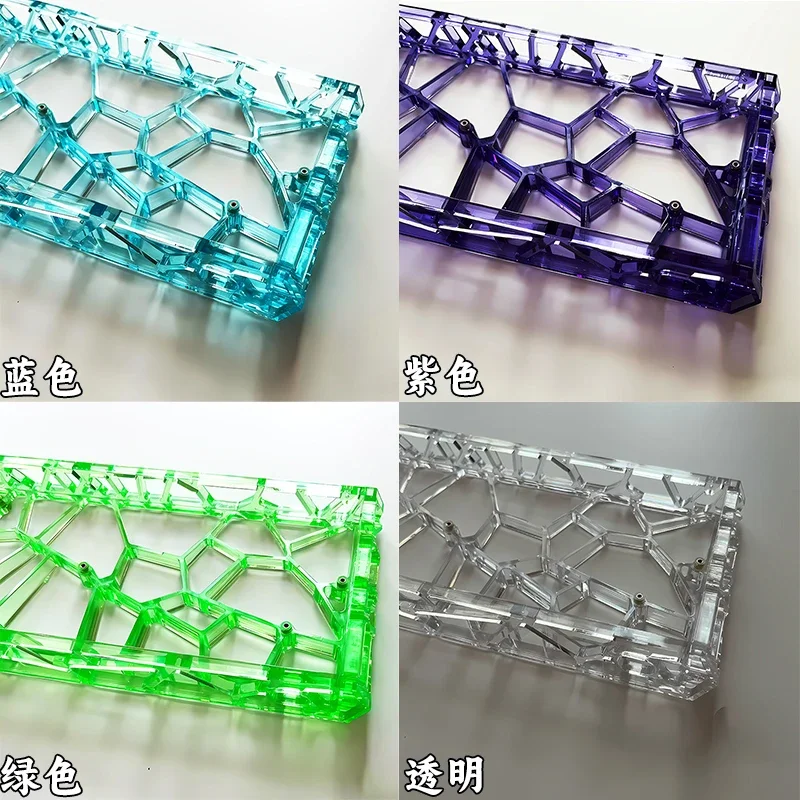 Funda de teclado hueca Holy60/GH60, carcasa de teclado transparente personalizada Mad60 Win60 GT60 Wooting60, funda para PC Gamer, regalos de teclado DIY - imagen 4