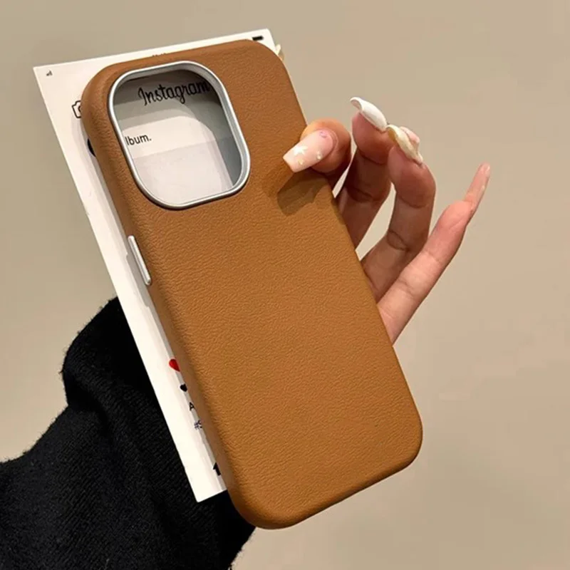 Funda de teléfono de cuero mate de lujo para Xiaomi Mi 13T 11 Lite 5G NE Poco F6 F5 F3 X3 X5 X6 M6 Pro 4G funda suave de silicona a prueba de golpes