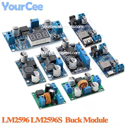 LM2596 LM2596S DC-DC reductor CC CV módulo de potencia controlador LED cargador de batería ADJ LM2596S voltaje de corriente constante LM2587