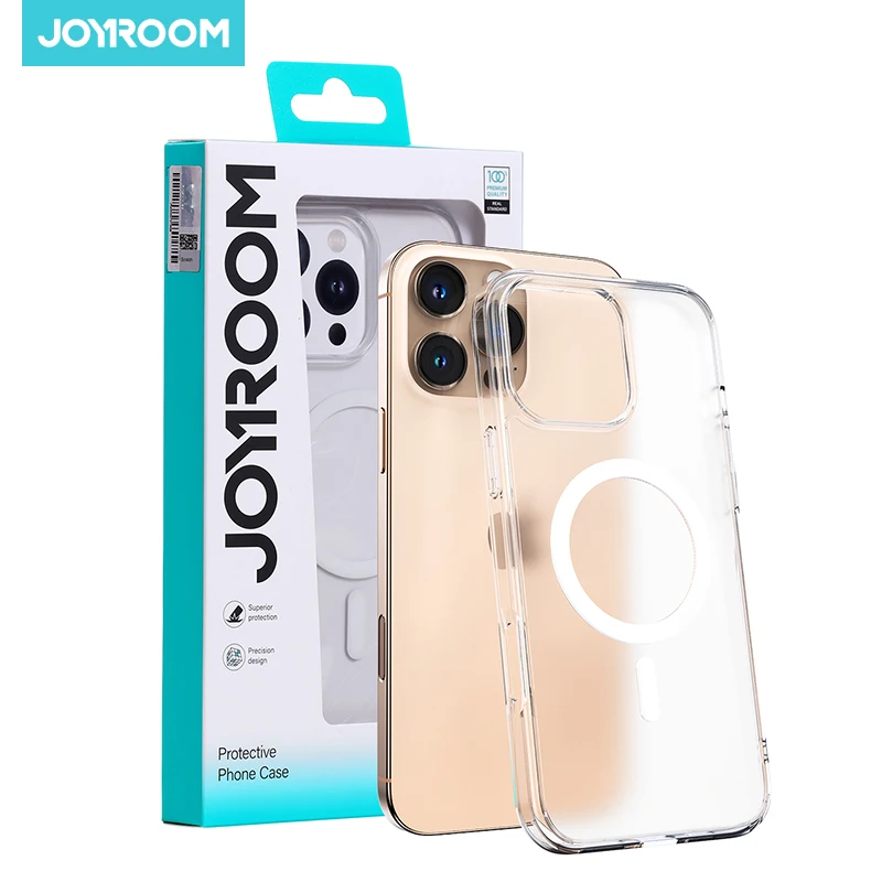 Joyroom-funda esmerilada magnética para iPhone 17 16 Pro Max, funda mate a prueba de golpes para iPhone 16, funda magnética con cargador inalámbrico