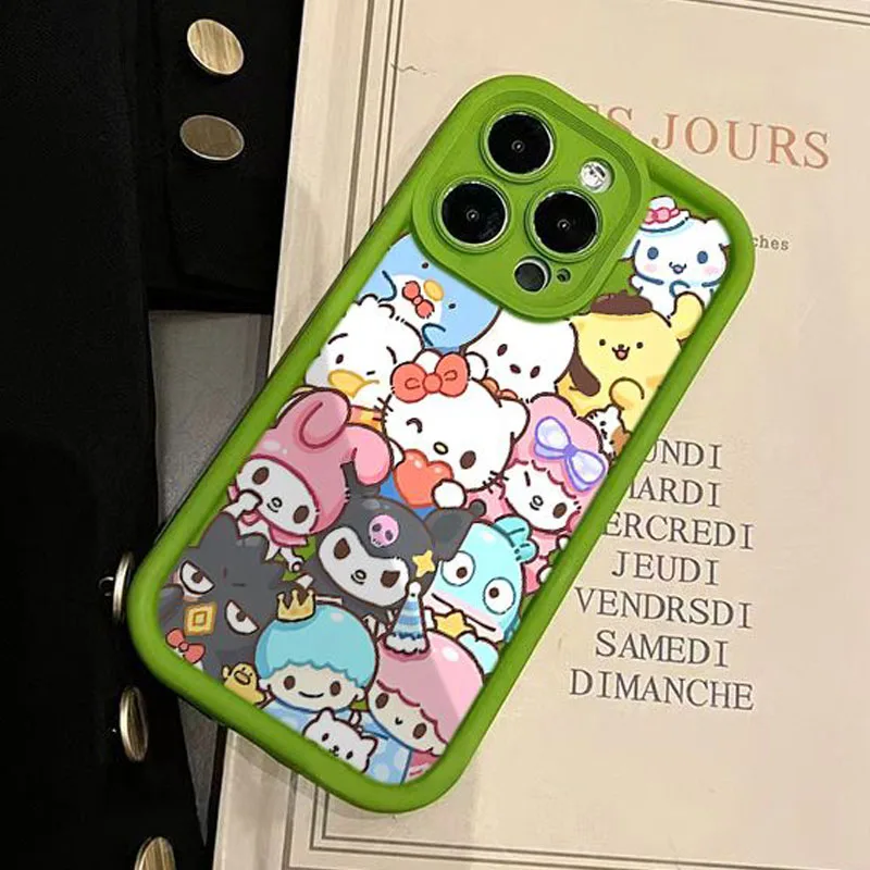 Lovely  HelloKitty TPU Case For iPhone 15 14 13 Pro Max 12 11 Pro XR XS X 7 8 Plus SE 2020 Silicone Shockproof Cover Shell - imagen 3
