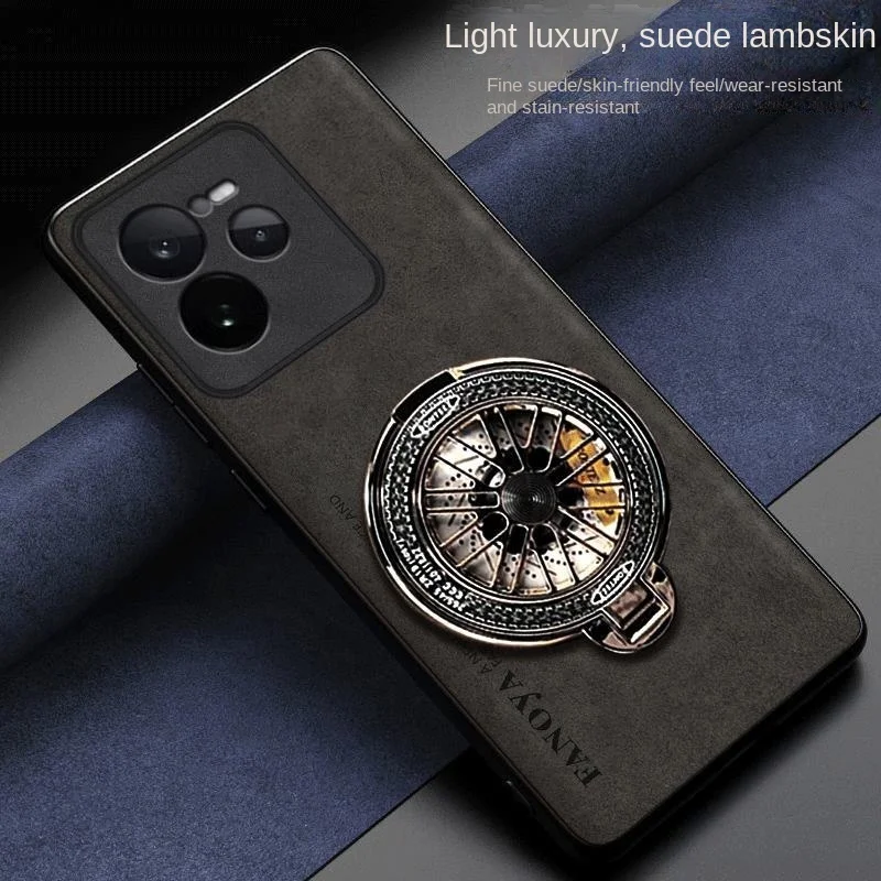 Funda de cuero a prueba de golpes de silicona para realme GT7 Pro racing 8 15 15T neo 7turbo se soporte de cubierta de carga inalámbrica magnética - imagen 3