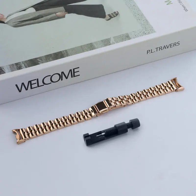 Correa de acero inoxidable para Xiaomi Mi Band 8/9, accesorios de pulsera para reloj inteligente Xiaomi Mi Band 8/9, correa reemplazable de Metal - imagen 2