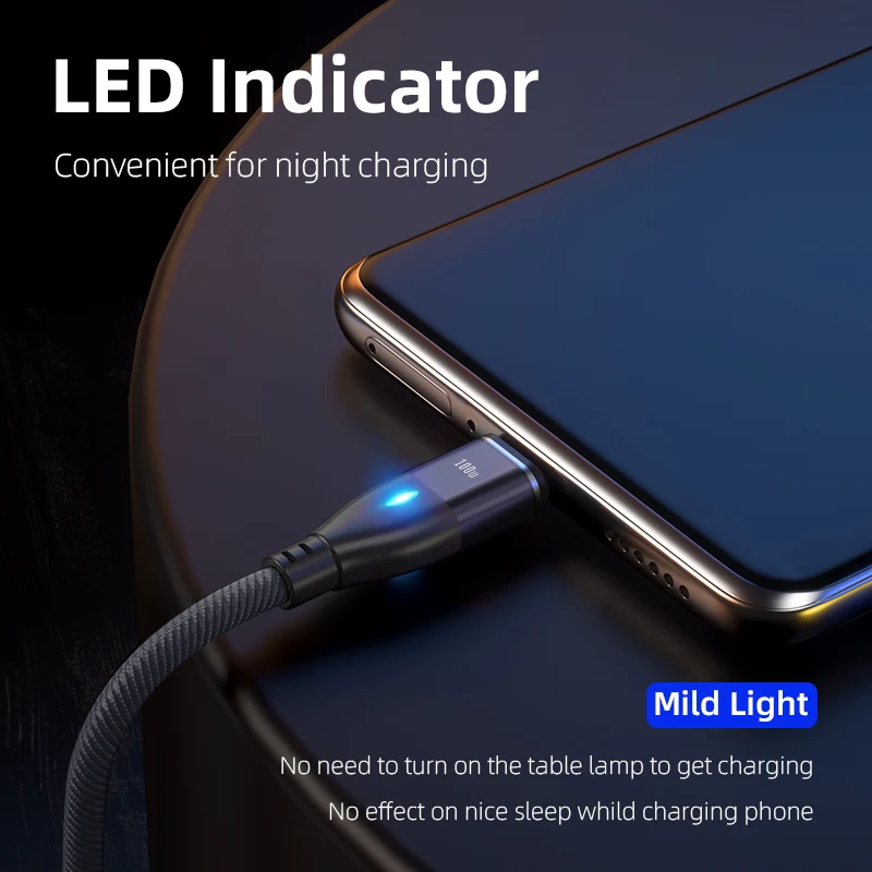 Cable magnético Micro USB tipo C de 100W, cargador PD de teléfono de carga rápida 5A para iPhone 14, 13, Samsung, Xiaomi, OPPO, Macbook - imagen 5