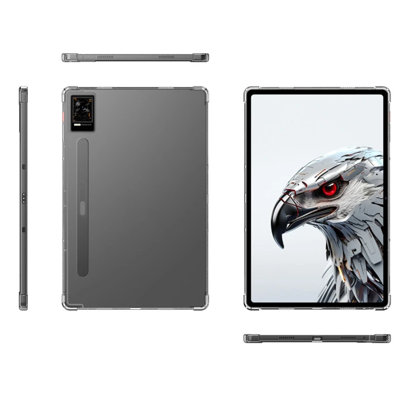 Funda transparente de silicona para tableta RedMagic, Airbags, TPU suave, 12,1 ", Red X Pad - imagen 4