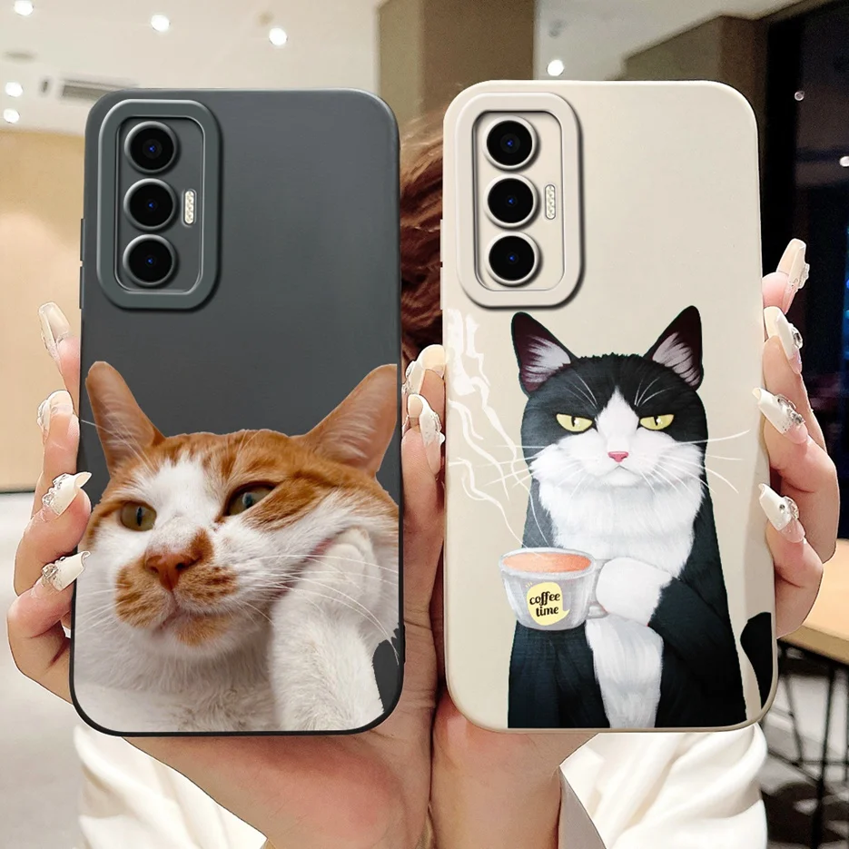 Funda de teléfono a prueba de golpes para Tecno Pova 3, cubierta de panel de caramelo elegante LF7n, Fundas suaves de 6,9 pulgadas, Coque mate - imagen 4