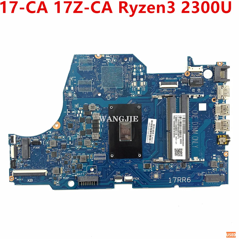 Para HP 17-CA 17Z-CA 17-ca0000 placa base de computadora portátil L22718-001 L22718-501 L22718-601 con Ryzen3 2300U CPU 6050A 2983001