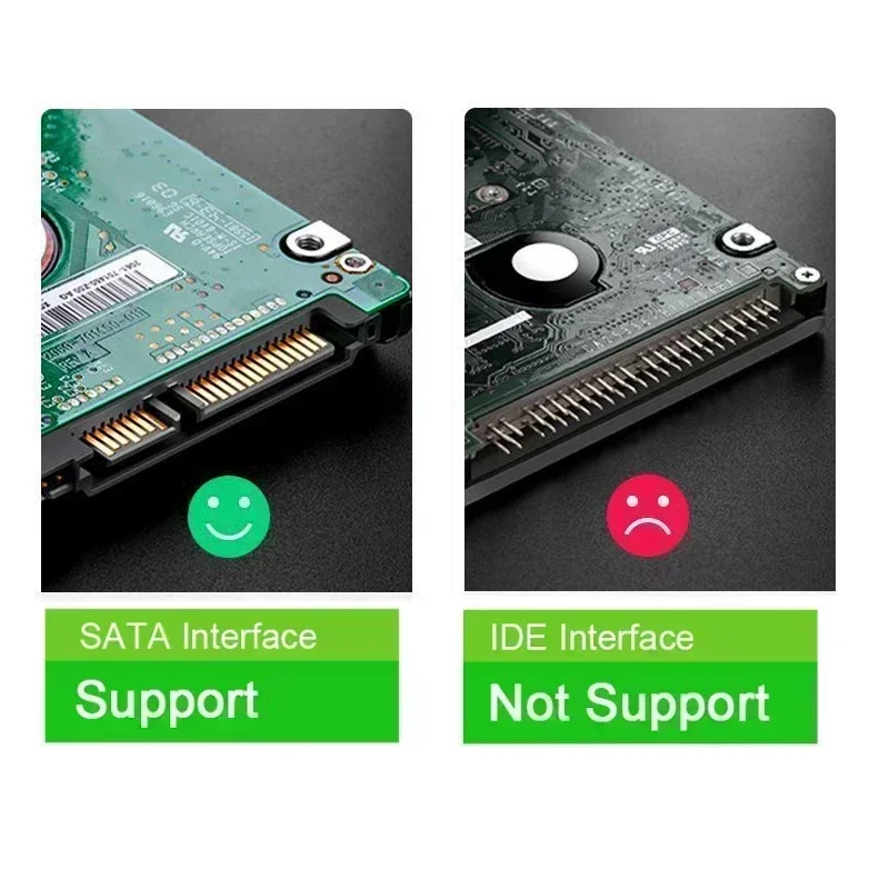 Caja de disco duro USB 3,0, caja de disco duro SATA SSD de 2,5 pulgadas con velocidad de transferencia de 5Gbps, carcasa externa móvil, Cable de cajas de disco duro - imagen 5