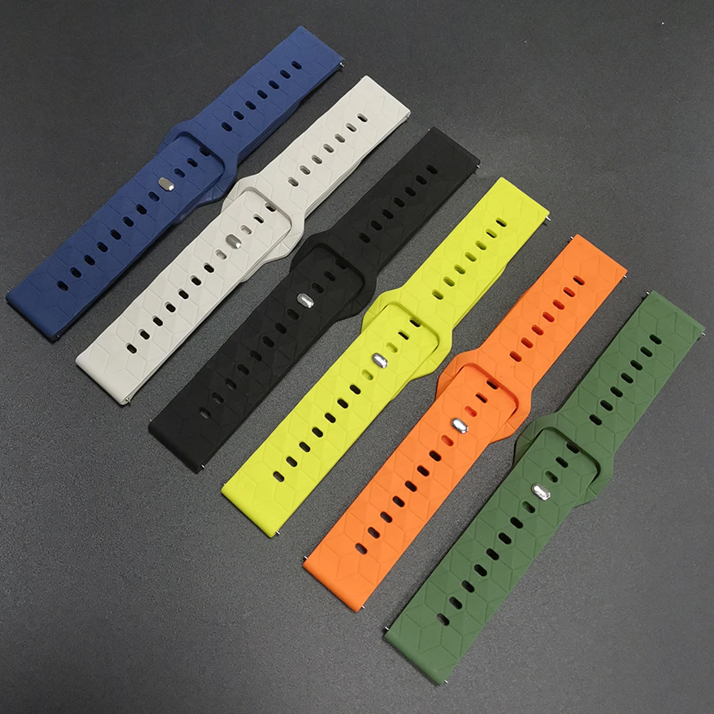 Correa deportiva de silicona suave de 22mm para Garmin Venu 3 2 Vivoactive 4, pulsera de repuesto Forerunner 265 255 Music 570 47mm - imagen 2