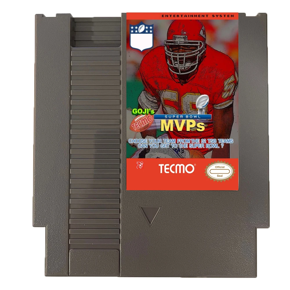 Goji's Tecmo Super Bowl MVPS - Cartucho de juego NES de 8 bits para juego NES Cosnole