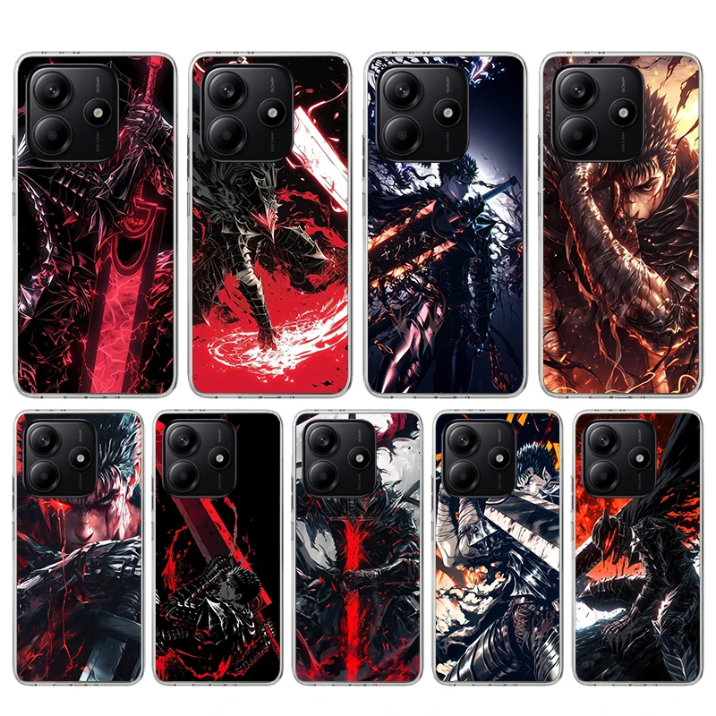 G-Guts b-bererks-funda de teléfono de silicona de Anime para Xiaomi Redmi Note 14 14S 13 12S 11 Pro Plus 11S 10 10S 11T 11E 4G 5G Soft Cove