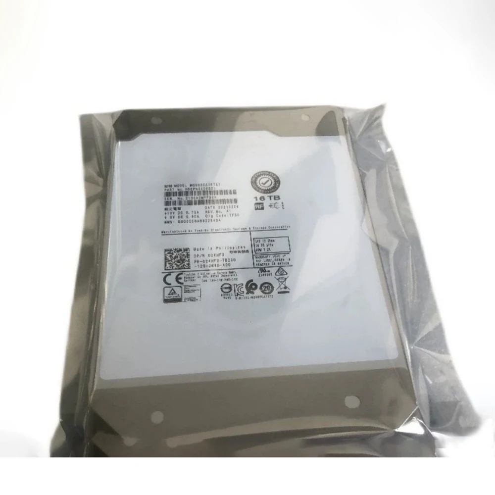 For DELL HDD R740 R740xd 16T SAS 12G 3.5'' 24HF9 MG08SCA16TEY Hard Disk - imagen 4