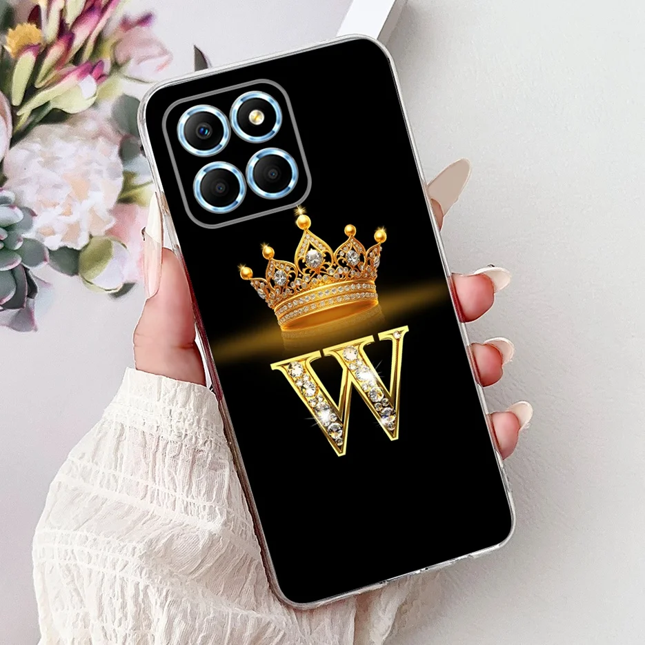 Para Honor X8 5G funda Honor X8a X8b nueva corona letras cubierta suave TPU funda de teléfono para Honor X8b X 8a HonorX8 HonorX8a HonorX8b bolsas - imagen 4
