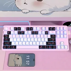 Teclas PBT Conejo Anime – Perfil Cherry