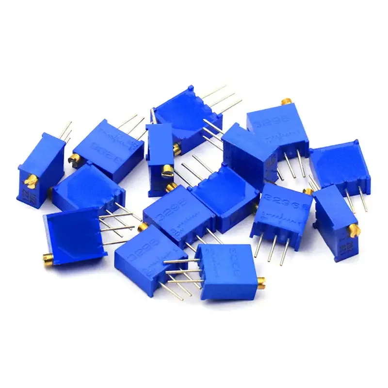 10 Uds 3296 Kit de potenciómetro recortador alta precisión 3296W resistencia Variable 10-1KOhm 10R 50R 1k 2k 5K 10K 20K 50K 100K 200k 500k - imagen 2