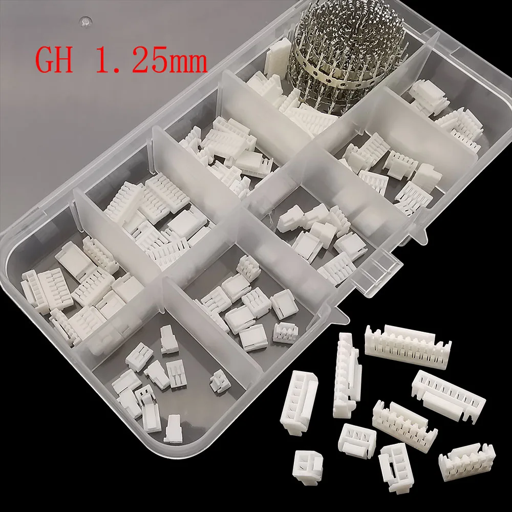 1 caja JST SH 1,0mm / 1,25mm / GH 1,25/ZH 1,5mm paso 2 3 4 5 6 7 8 9 10 pines hembra carcasa Pin conector de Terminal de prensado - imagen 4