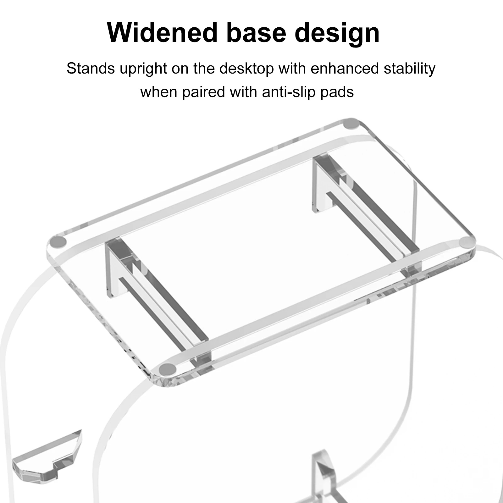 Soporte de caja acrílica para Mac Mini M4 2024, soporte protector de almacenamiento de escritorio, soporte Vertical transparente para caja de escritorio, accesorios para PC - imagen 4