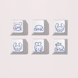 Sanrio Cinnamoroll Keycap PBT para Teclado Mecánico Kawaii