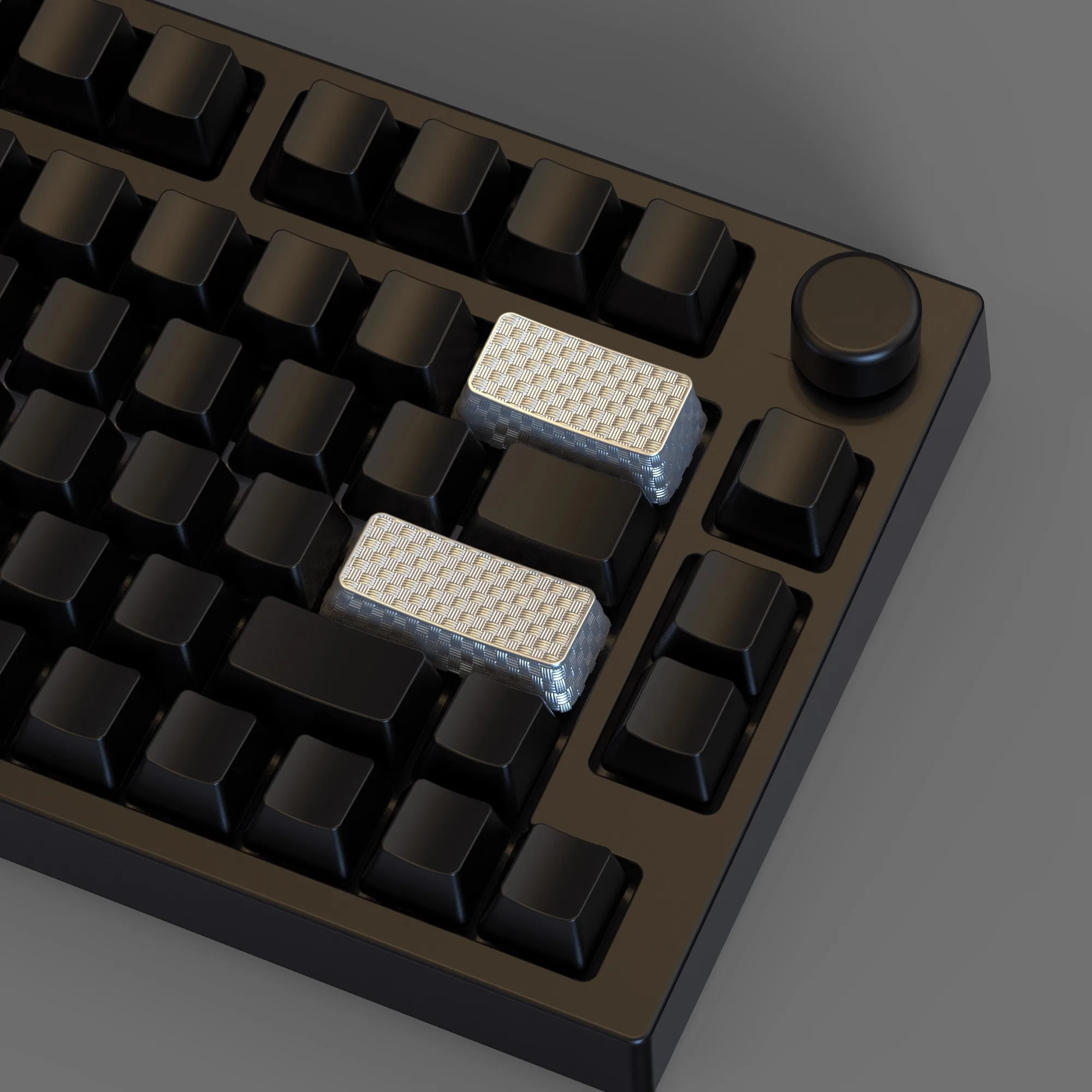 Teclas con estampado de fibra de carbono, teclas sencillas de resina 3D artesanal, teclas personalizadas de 2,25/6,25U para teclado mecánico, regalo, interruptor cruzado MX - imagen 5