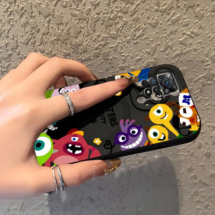 Funda de teléfono suave negra de dibujos animados de Disney Monsters Inc para Xiaomi Redmi Note 11s 10S 13 14 Pro Plus 12s 9S 9 10 11 12 Pro 7 8 - imagen 5