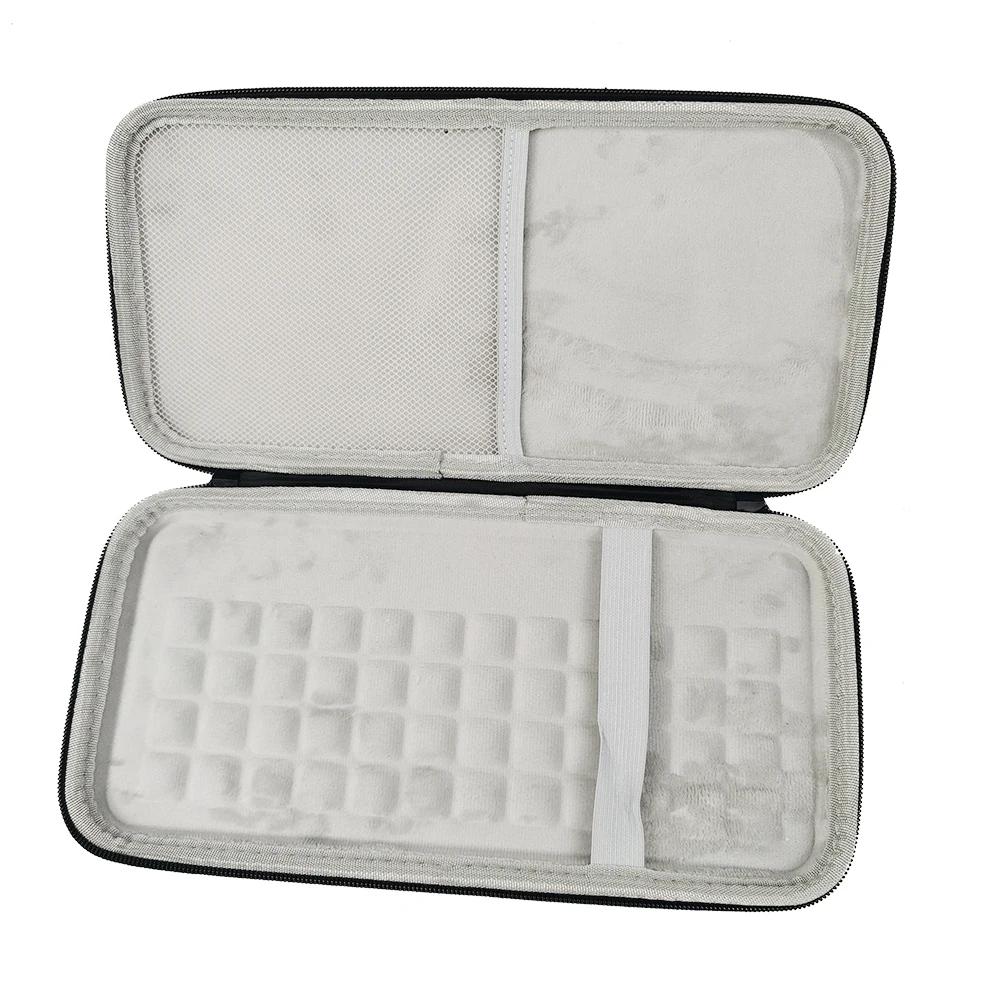 Estuche de transporte impermeable con cuerda de mano, organizador de almacenamiento duro EVA, bolsa de almacenamiento para teclado a prueba de golpes, a prueba de polvo para Logitech K380 - imagen 4