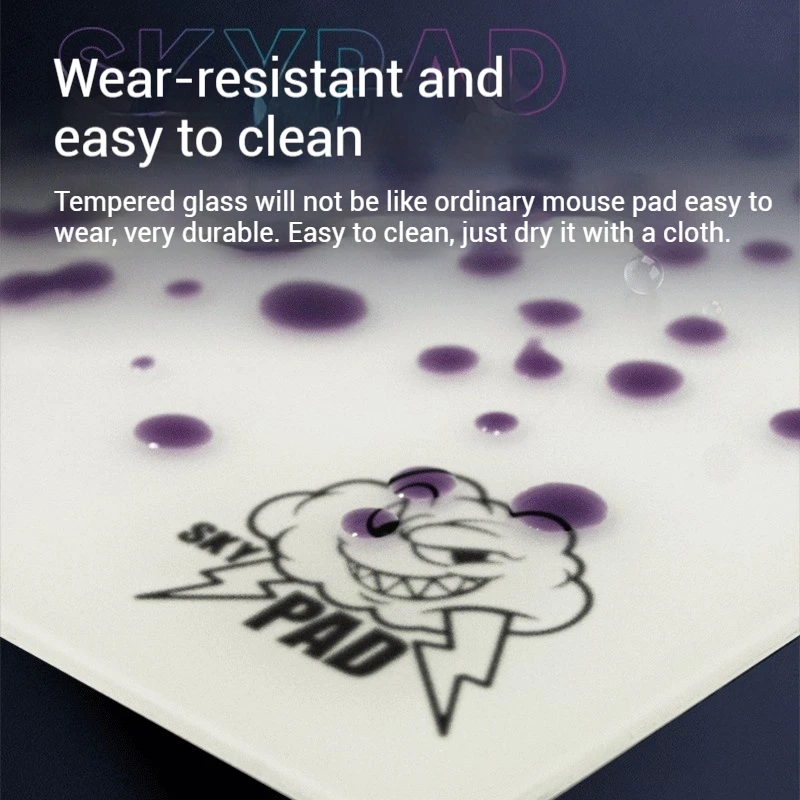 Skypad 3,0 Cloud Glass Esports Gaming Mouse Pad FPS Gaming CSGO superficie lisa Boost Gaming rendimiento elección profesional - imagen 5