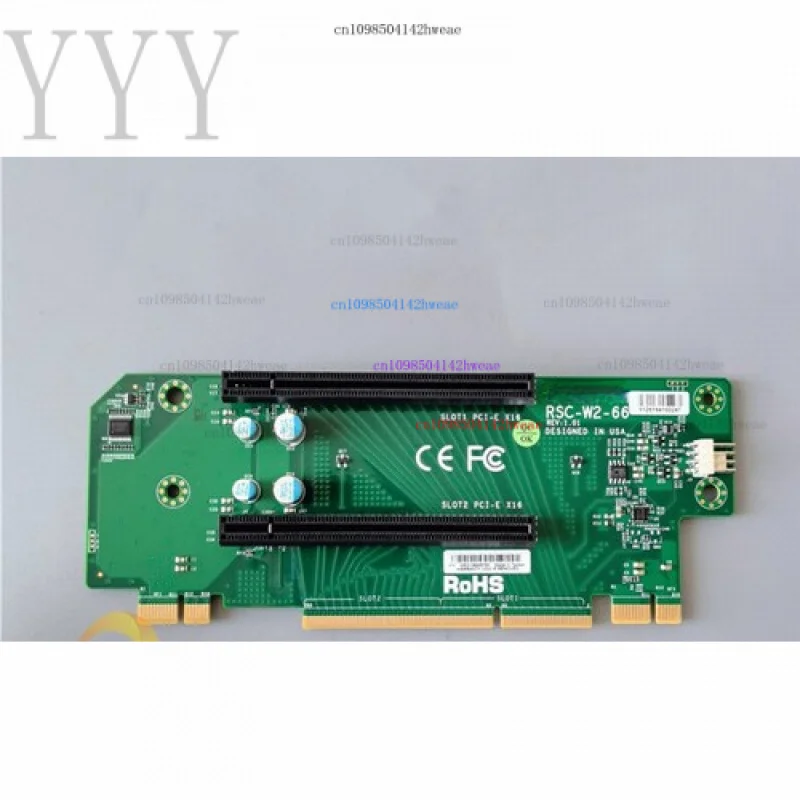 95% nuevo para SuperMicro LHS WIO PCI-E x16 tarjeta elevadora 2 placa RSC-W2-66