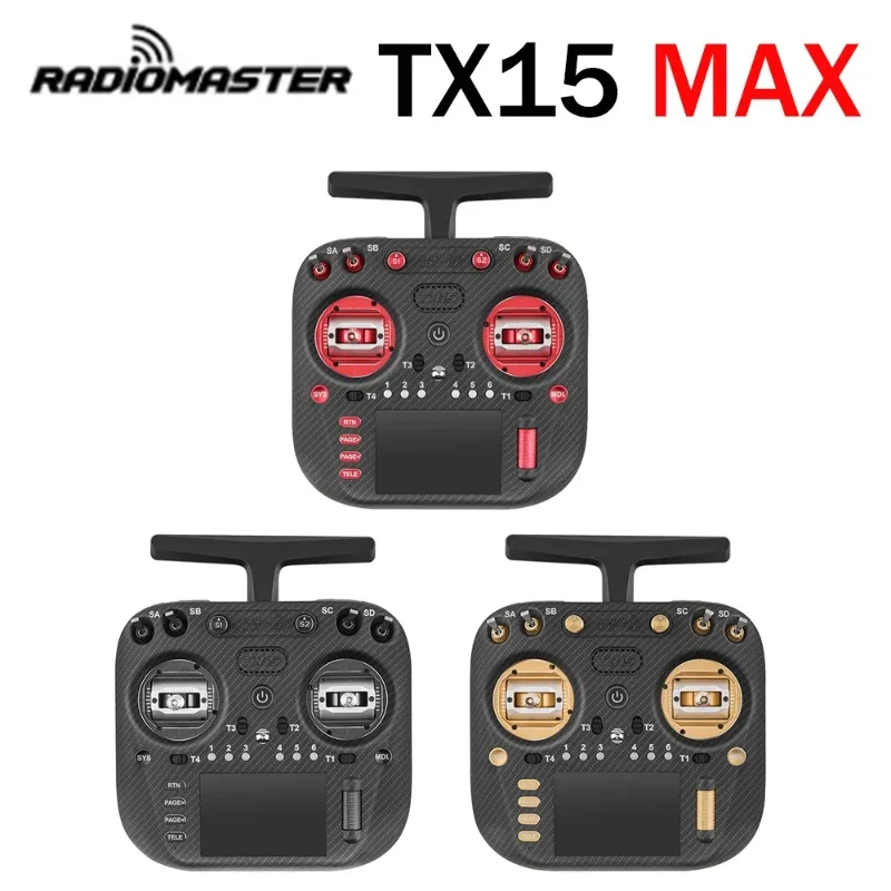 Radiomaster TX15 Max 3,5 pulgadas IPS pantalla táctil controlador de Radio ExpressLRS con AG02 CNC Hall cardán micrófono giroscópico incorporado regalo - imagen 3