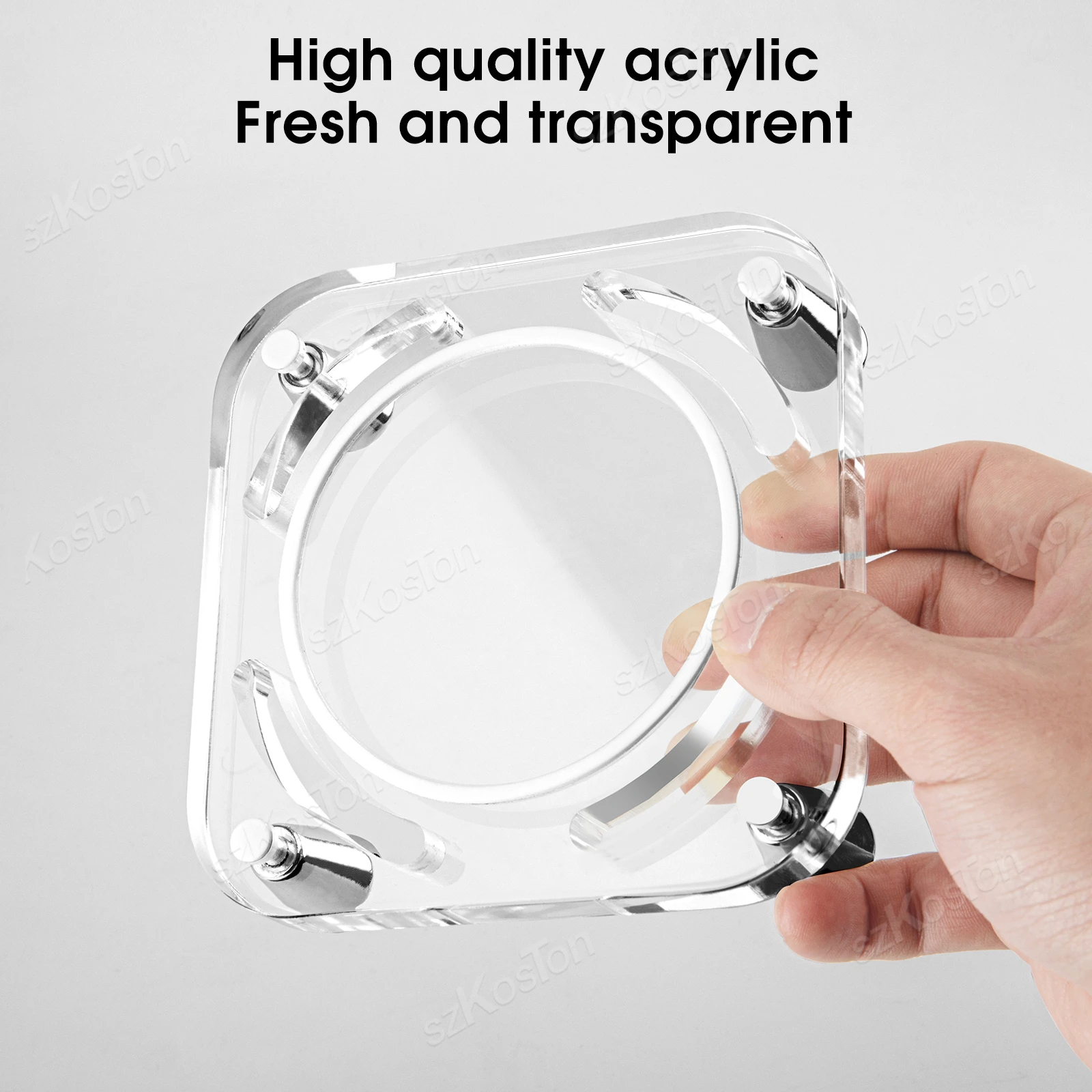 Soporte de escritorio acrílico transparente para ordenador Mac Mini M4, Base de refrigeración transparente antideslizante para Mac Mini M4 Pro, accesorios para PC - imagen 5