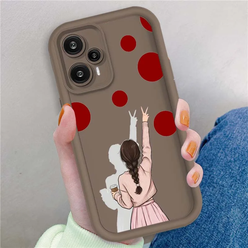 Como las chicas lindas para Xiaomi Poco X3 X4 X5 X6 X7 C65 C75 M4 M5 M5S F6 F4 F5 Pro GT NFC Eye Ladder funda de teléfono - imagen 4