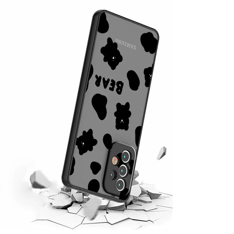 Impresión de oso de la suerte translúcido para Samsung Galaxy, S24, S23, S22, S21, S20 FE, S10, S9, S8 Plus, Ultra Pro, 5G, TPU - imagen 3