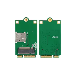 Adaptador M.2 a Mini Pcie con ranura para tarjeta SIM para Quectel, EM160R-GL, EM120R-GL, EM12-G, EM06-E, ME06-A, EM7565, L850-GL, módem